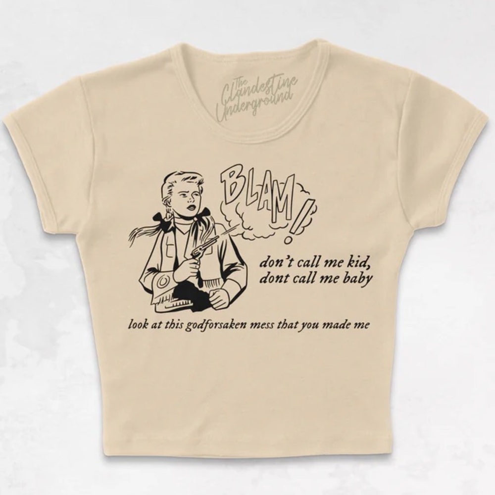 NWOT Taylor Swift The Clandestine Underground Baby Tee